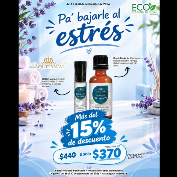 Pa´ bajarle al estrés