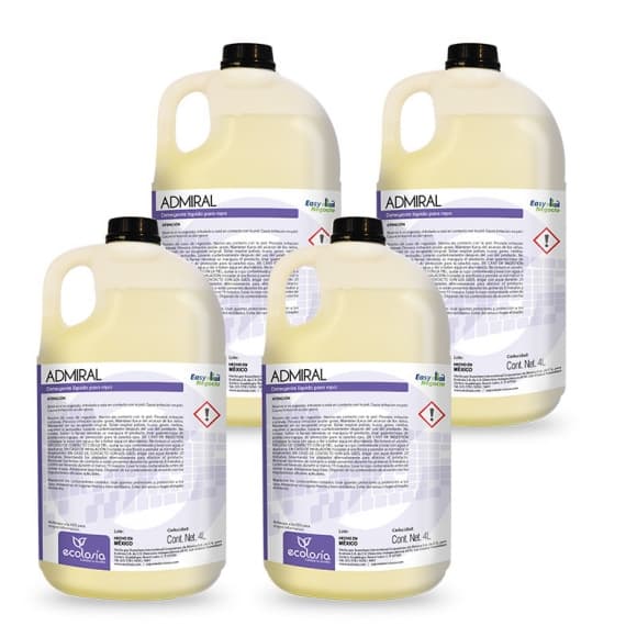 CAJA - Admiral 1galón - Detergente para ropa con abrillantadores ópticos