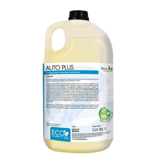 Auto Plus 1 galón - Shampoo para carrocerías automotrices.