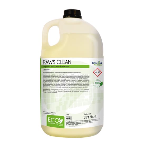 Paws Clean 1galón - Detergente para áreas de mascotas