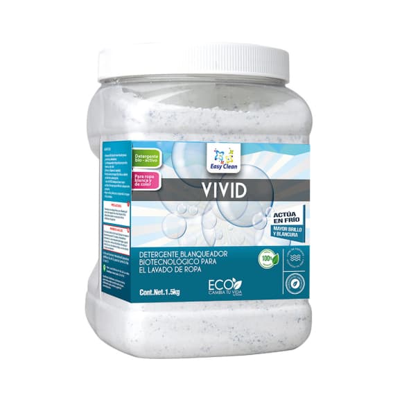 Vivid 1.5kg - Detergente blanqueador biotecnológico