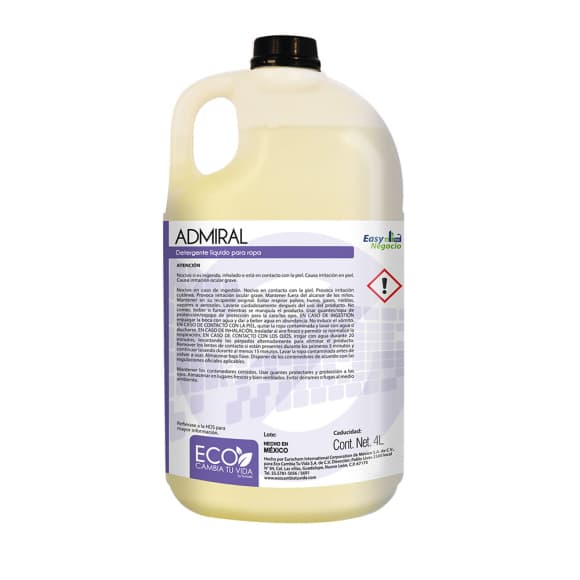 Admiral 1galón - Detergente para ropa con abrillantadores ópticos
