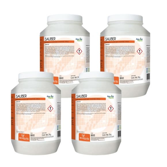 CAJA - Sauber 2Kg - Detergente multiusos en pasta súper concentrado