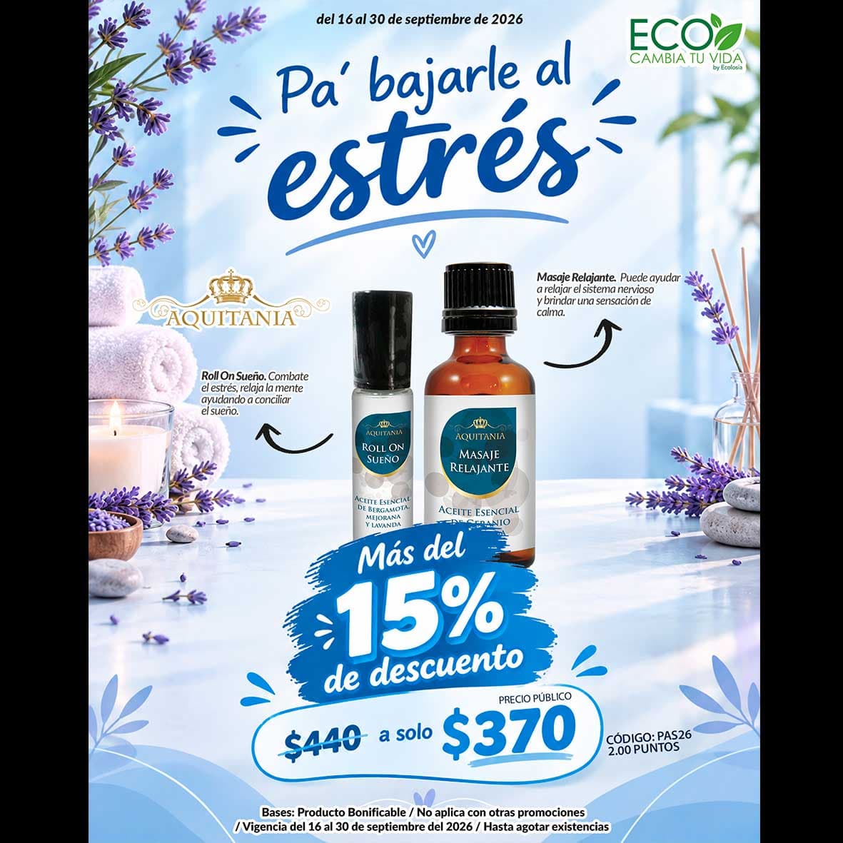 Pa´ bajarle al estrés