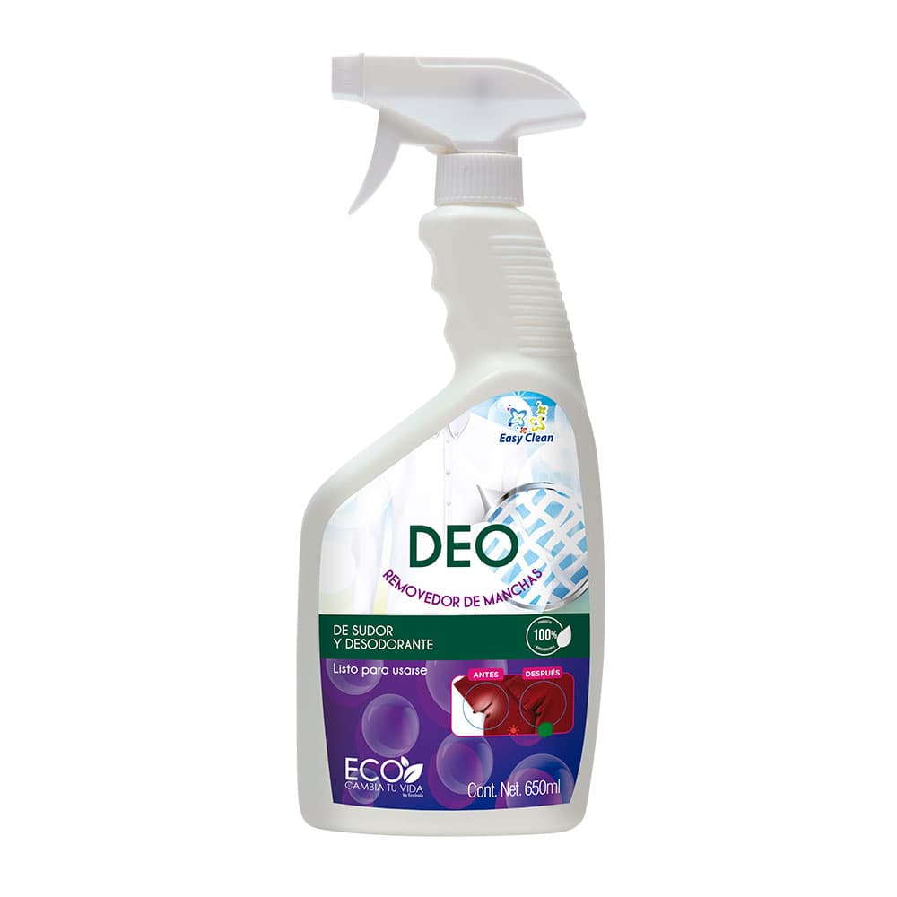 Deo 650ml - Removedor de manchas de sudor y desodorante