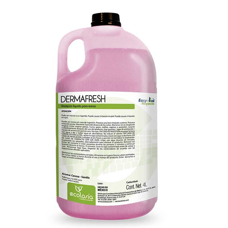 DERMA FRESH CEREZA-SANDIA 1 GAL JABÓN PARA MANOS Y CUERPO